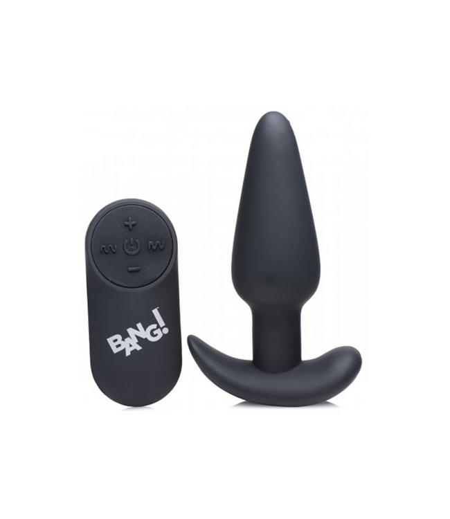 XR Brands Ultimate 9cm Vibrating Silicone Butt Plug with Remote Control