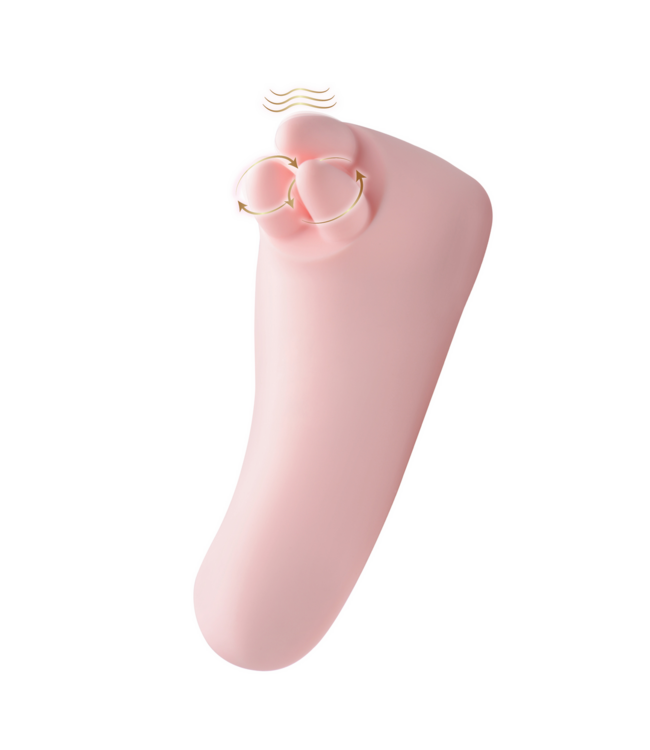 XR Brands Intens Genot: Oplaadbare Clitorisvibrator met Zachte Kietels voor Optimaal Genot