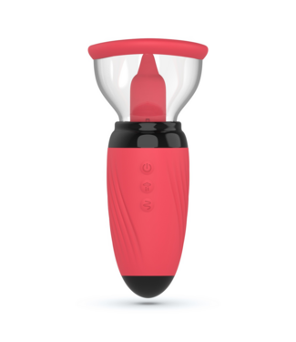 Crushious Scarlet Stimulator: Oplaadbare Pomp met 10 Trillingen & 5 Zuigstanden