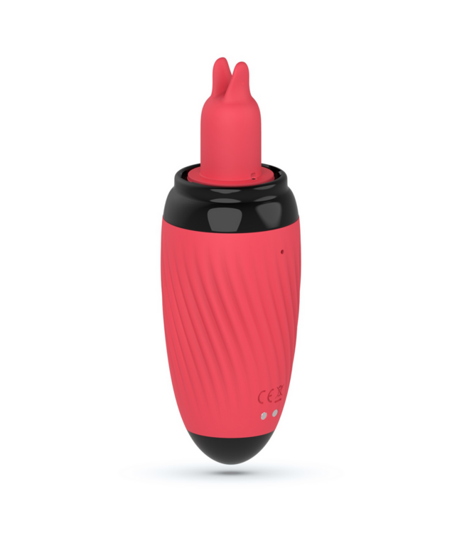 Crushious Scarlet Vulva-Pumpe Rot – Vibrierender Stimulator mit 15 Modi