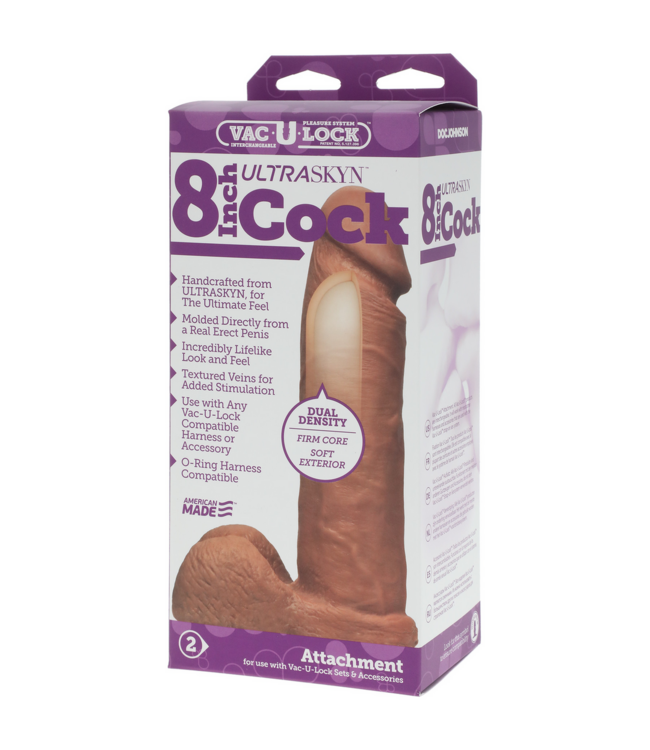 Doc Johnson Ultra Realistische ULTRASKYN Dildo 20,6 cm – Levensecht & Veelzijdig Speelplezier