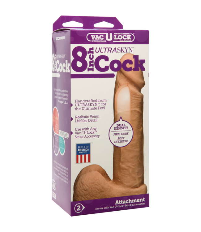Doc Johnson Ultrarealistische UR3 Dildo 20,6 cm - Veilig, Natuurlijk en Met Geaderd Detail