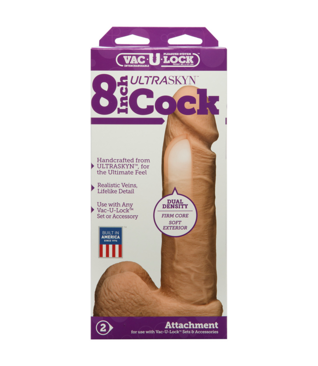 Doc Johnson Ultrarealistische UR3 Dildo 20,6 cm - Veilig, Natuurlijk en Met Geaderd Detail
