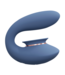Innovation Twitch 3 Vibrator - Blue, Rechargeable with Suction Cup & 10 Functions