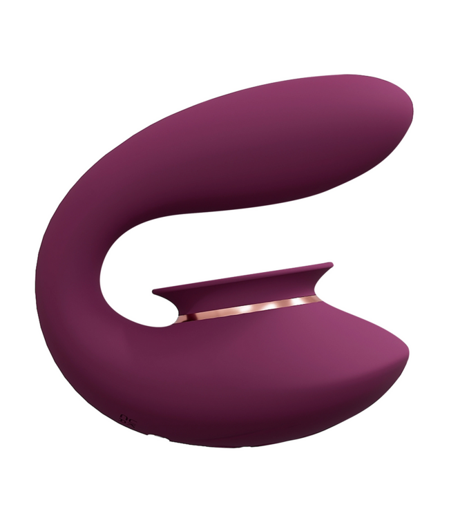 Innovation Twitch 3 Bordeaux Red Rechargeable Vibrator with Suction Cup