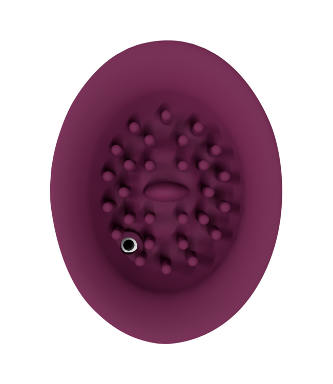 Innovation TWITCH 3 Innovatieve Oplaadbare Vibrator met Zuignap – Luxe Bordeauxrood