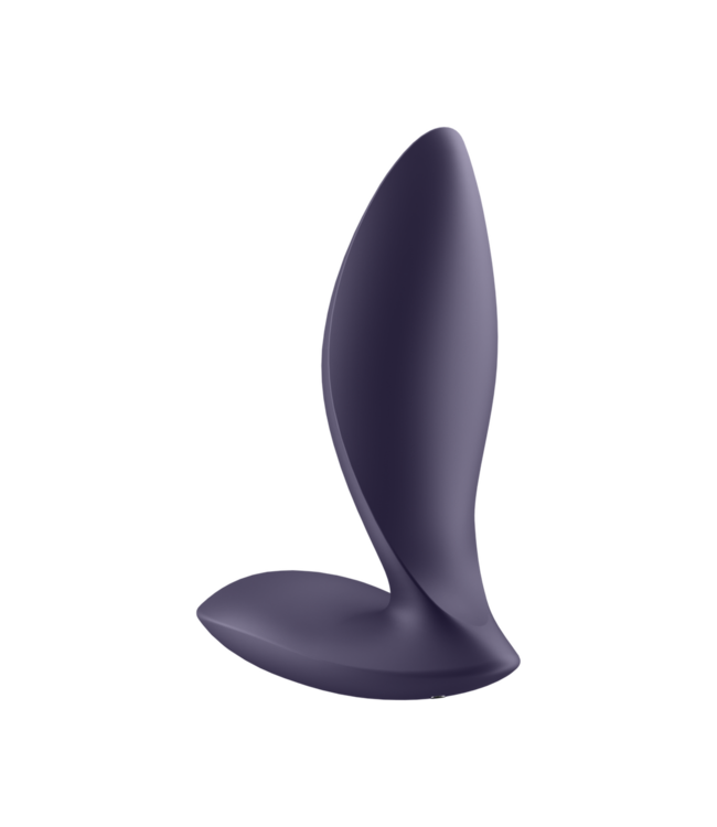 Satisfyer Power Plug Purple 11.25 cm: Bluetooth-Controlled Anal Vibrator