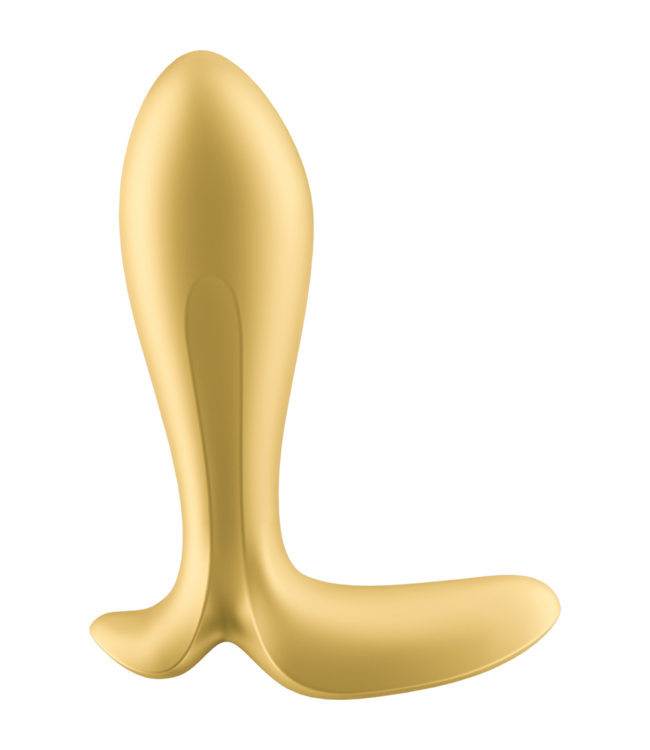 Satisfyer Intensity Plug Gold – Ergonomischer Analspielzeug mit Bluetooth & Vibrationen