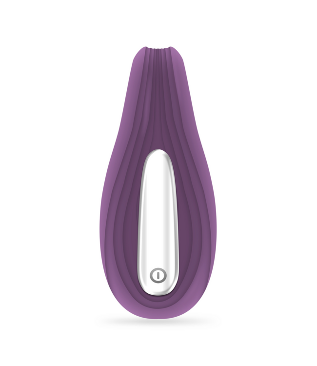 Crushious Pleasuriser Paars - Oplaadbare C-vormige Vibrator met Glijmiddel & Afstandsbediening