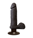 Doc Johnson Ultrarealistischer 18 cm Dildo mit Vibrator und Saugnapf – Braun