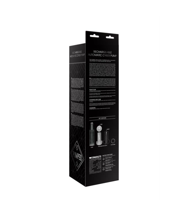 Pumped Rechargeable Cyber Pump with Soft Sleeve – 3 Speeds & Comfort