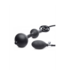 XR Brands Aufblasbarer Silikon-Analplug mit Penis- und Hodenring, 22 cm