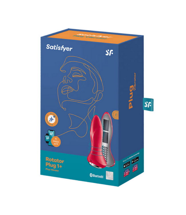 Satisfyer Rotator Plug 1Plus 12 cm – Vibrierender, rotierender Analstimulator