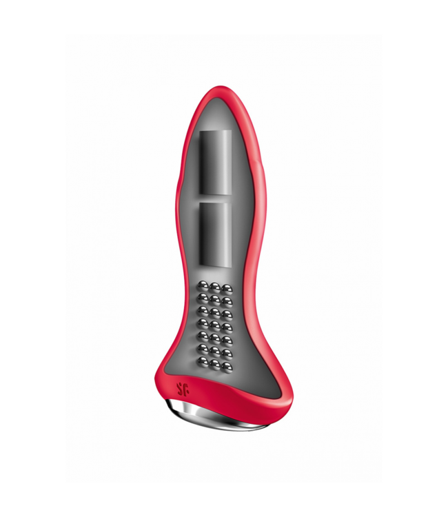 Satisfyer Rotar Plug 1Plus 12cm Red - Bluetooth Vibrating App Butt Plug