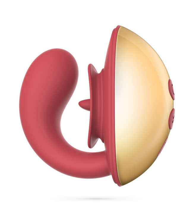 Crushious Arcane Duo Vibrator Rood - Krachtig, Compact en Discreet voor Koppelplezier