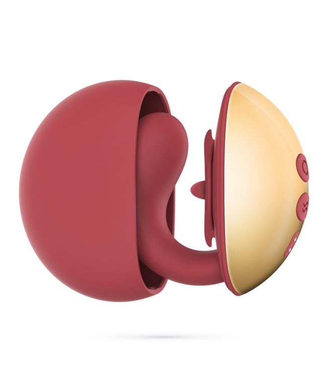 Crushious Arcane Duo Vibrator Rood - Krachtig, Compact en Discreet voor Koppelplezier