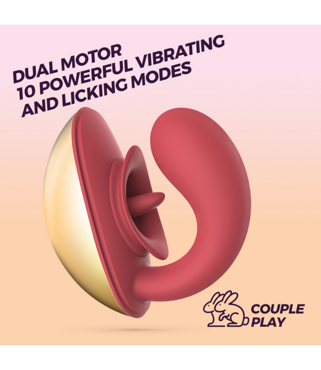 Crushious Arcane Duo Vibrator Rood - Krachtig, Compact en Discreet voor Koppelplezier
