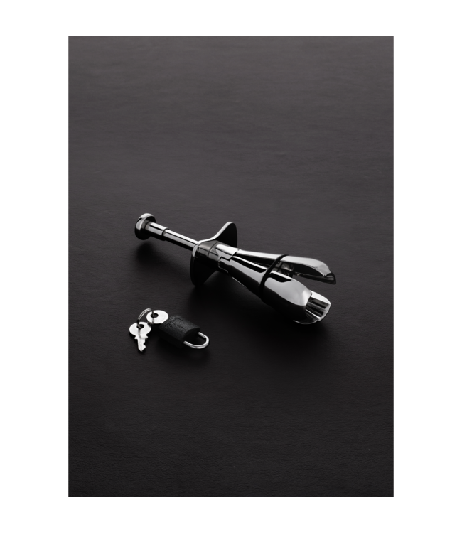 Steel by Shots Luxe Roestvrijstalen Anaal Plug met Drie Uitschuifbare Secties – 12,8 cm