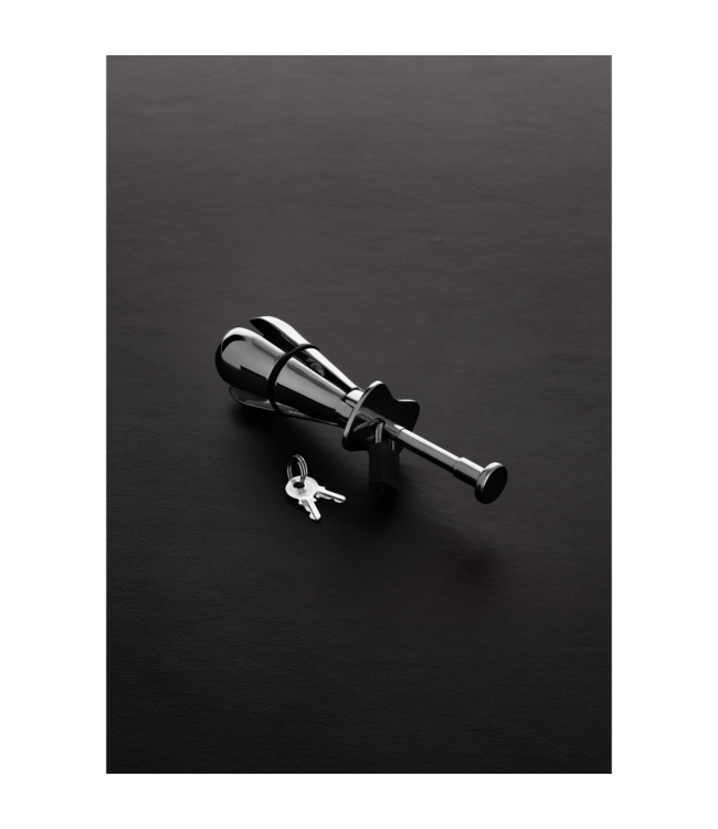 Steel by Shots Luxe Roestvrijstalen Anaal Plug met Drie Uitschuifbare Secties – 12,8 cm