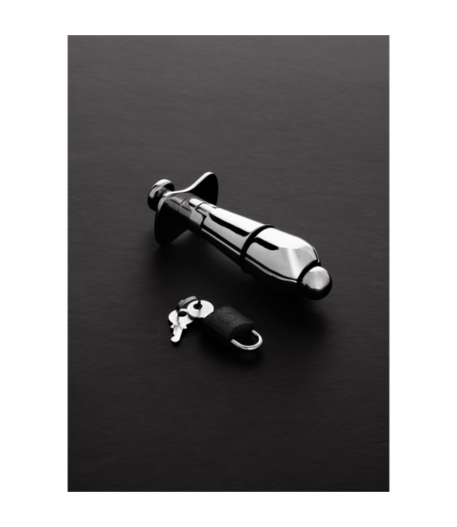 Steel by Shots Deluxe Buttplug Junior 12,8 cm – Edelstahl mit Gelenken für Temperaturschliff