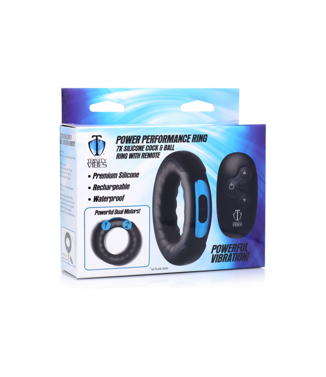 XR Brands Remote-Controlled Silicone Cock Ring & Adjustable Dildo for Ultimate Pleasure