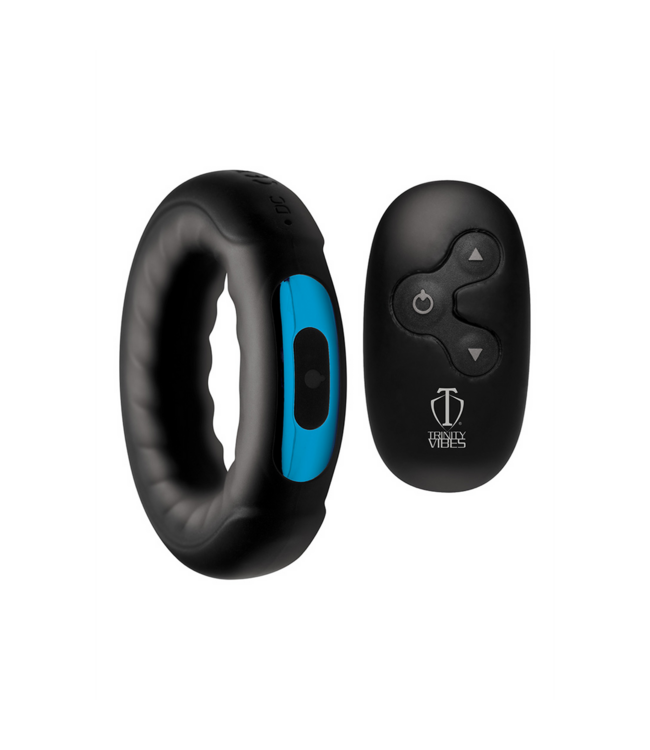 XR Brands Innovatieve Cockring met Afstandsbediening en Aanpasbare Dikte voor Ultiem Genot
