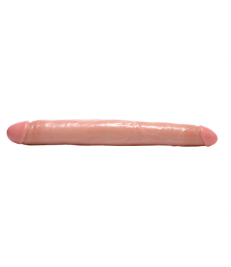 XR Brands Realistische Dubbele Dildo 44,4 cm - Vleeskleurig voor Onvergetelijke Sensaties