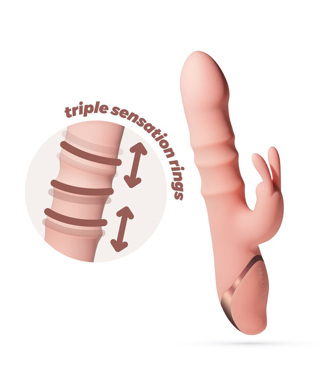Crushious Verwen jezelf met de Ringlord Rabbit Vibrator – 3 Ringen, 10 Modi!