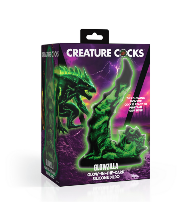 XR Brands Alien Glow-in-the-Dark Dildo voor G-spot Stimulatie - 19,8 cm Groen