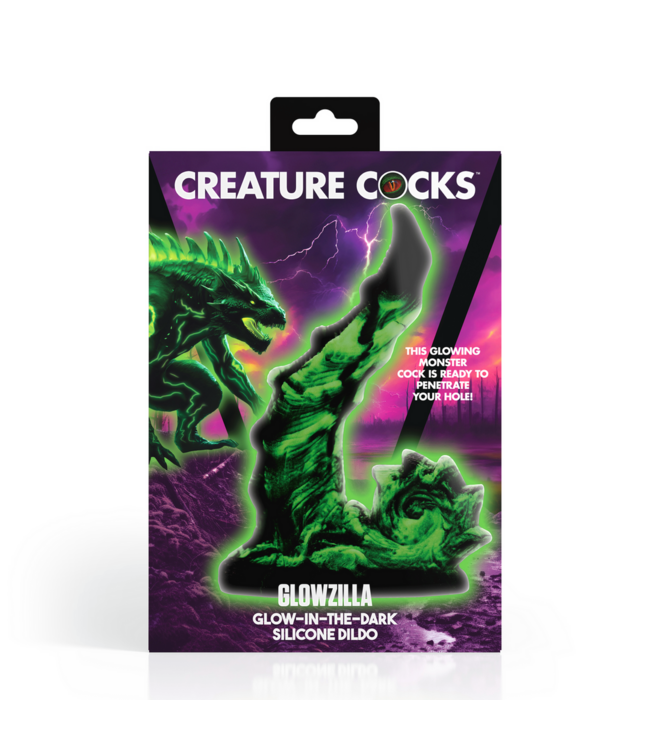 XR Brands Alien Glow-in-the-Dark Dildo voor G-spot Stimulatie - 19,8 cm Groen