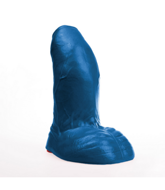 Fuck & Fist Buri L - Realistische Gebogen Dildo met Zuignap - 22 cm - Blauw