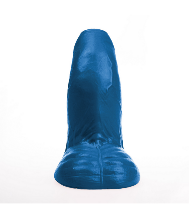Fuck & Fist Buri L - Realistische Gebogen Dildo met Zuignap - 22 cm - Blauw