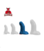 Fuck & Fist Buri L - Realistische Gebogen Dildo met Zuignap - 22 cm - Blauw