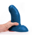 Fuck & Fist Buri L - Realistische Gebogen Dildo met Zuignap - 22 cm - Blauw