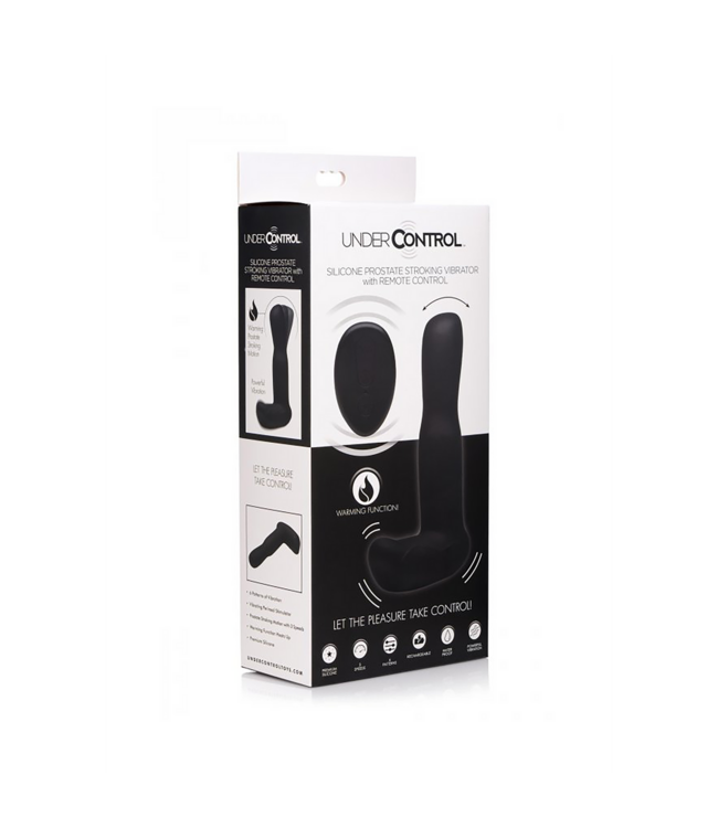 XR Brands Remote-Controlled Silicone Prostate Stimulator with Heat and Vibration
