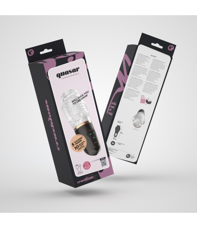 Crushious Quasar Ultra Suction Masturbator | 10 Vibes, Waterproof, Rechargeable
