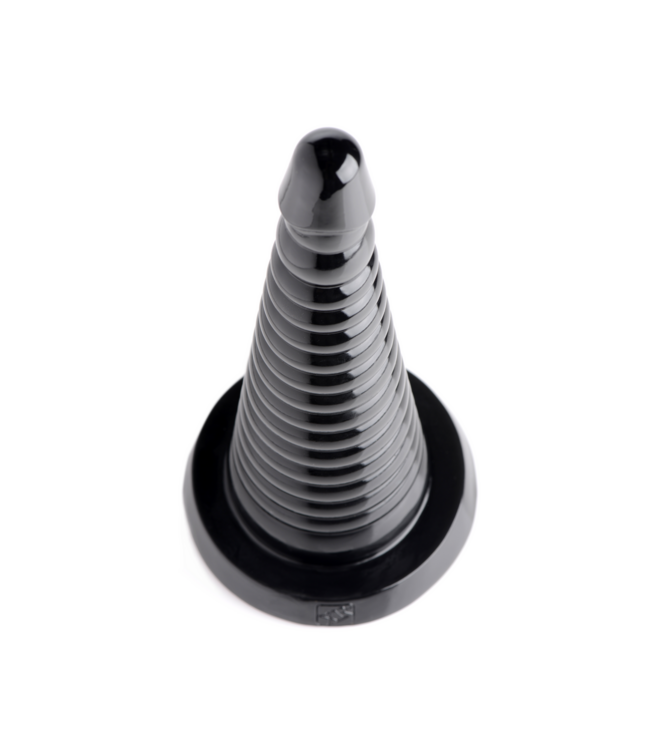 XR Brands Giant Ribbed Anal Cone 29 cm Schwarz – Sanfte Dehnung für Anfänger