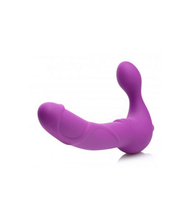 XR Brands Powerful Strapless Silicone Strap-On with Intense Vibrations & Comfort