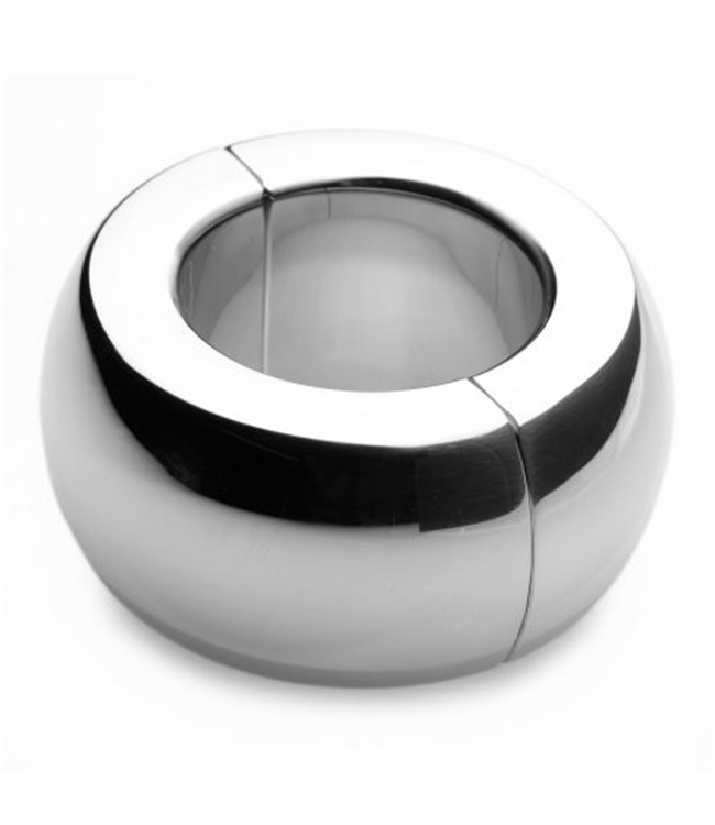 XR Brands Ultimate Magnet Master XL - Zware Roestvrijstalen Ballstretcher voor Intensieve Stretchervaring