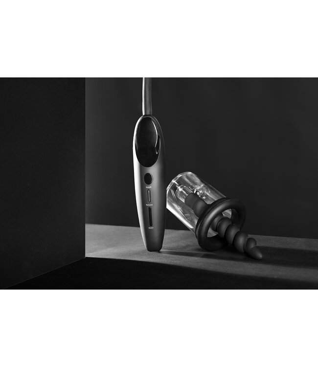 Ouch! Automatic Rechargeable Rose Pump with 3 Plugs for Ultimate Pleasure