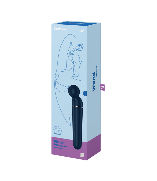 Satisfyer Satisfyer Planet Wand-er Stabvibrator Blau/Roségold – 10 Vibrationsprogramme