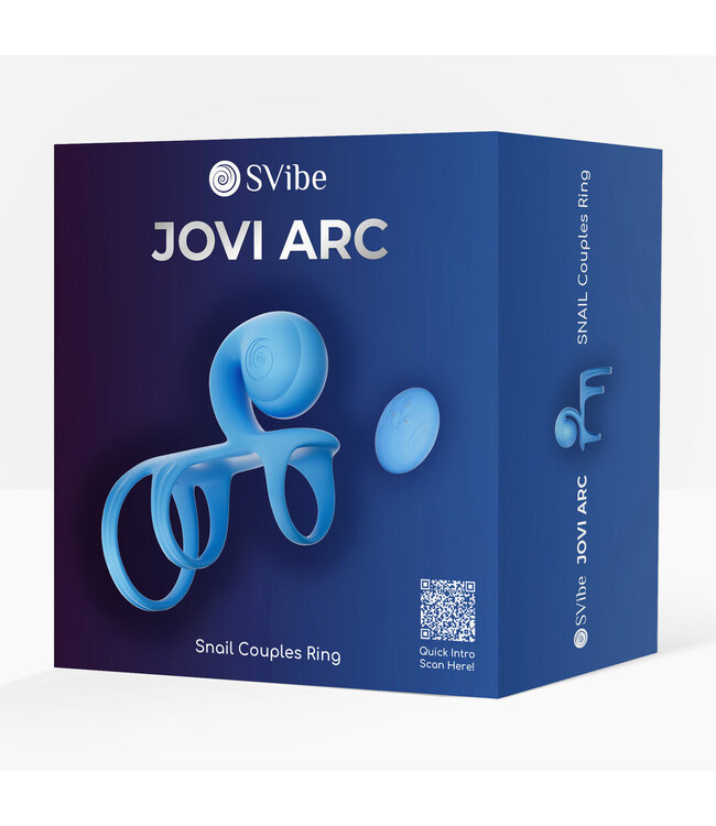 Snail Vibe JOVI ARC Snail Wedding Ring - Blue Haze, Ergonomic & Powerful Vibes