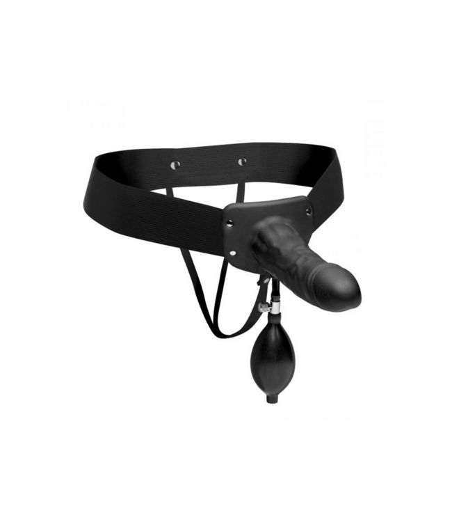 XR Brands Pumper 17,8 cm – Opblaasbare Holle Strap-On voor Intens Sensueel Genot