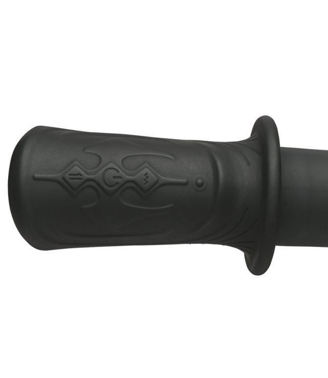 XR Brands Power Thrust Siliconen Dildo - Zwart, 3 Stoot- & 7 Vibratiesnelheden