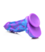 XR Brands Octophallus Dildo 22.3 cm - Purple/Blue Silicone with Gripping Arms