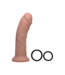 XR Brands Flexibler Silikondildo mit Harness – 2,5 cm, sicher & formbar