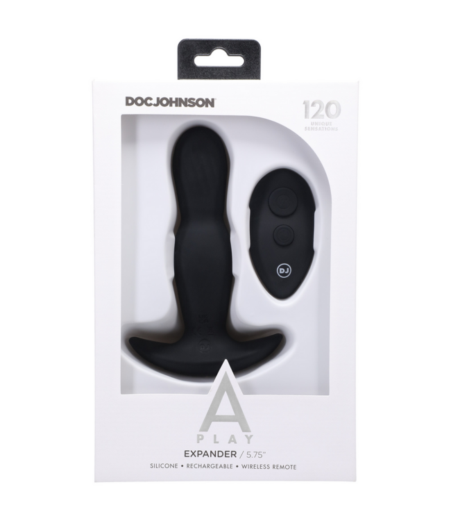 Doc Johnson Premium Vibrating Expander Silicone Anal Plug 14.5 cm with Remote