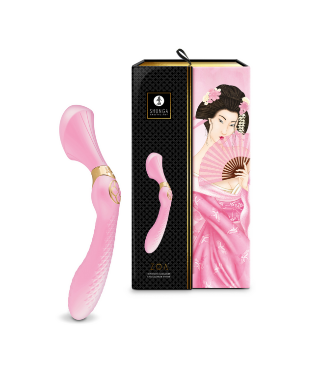 Shunga ZOA™ Elegant Lichtroze Vibrator - Intens Genot en 10 Vibratiemodi