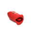 XR Brands Kiss and Tell Rot – Kompakter Silikon Vibrator mit Klitorisstimulation