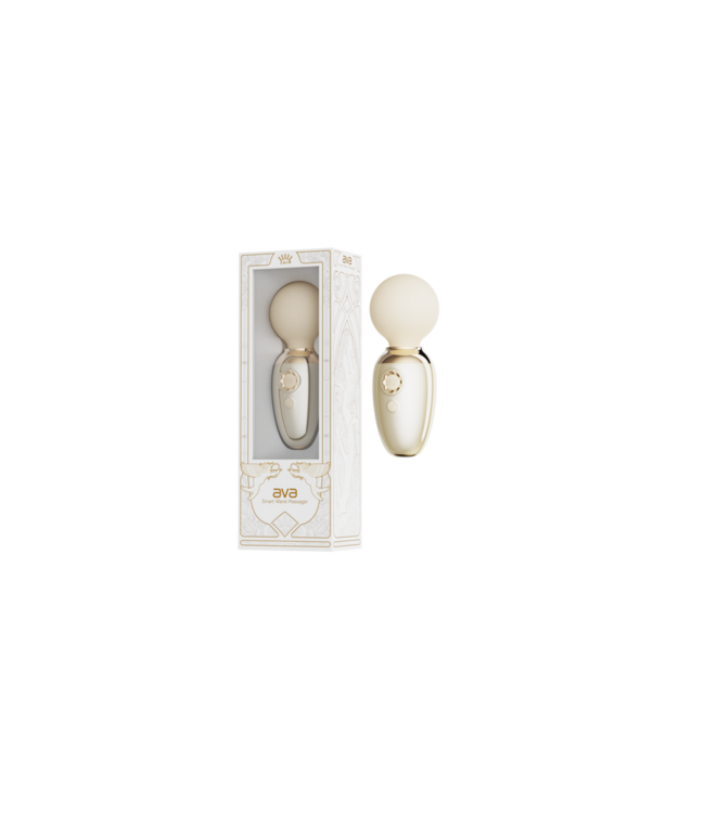 Zalo Ava Ivory White Smart Wand Massager – Portable Power & App Control